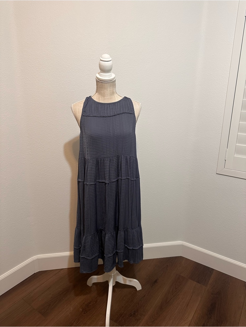 Current Air Sleeveless Tiered Midi Dress